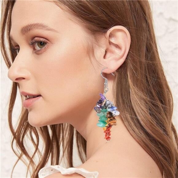 500pcs Natural Chip Stone Beads Multicolor 5mm to 8mm Irregular Gemstone - Picture 3 of 7